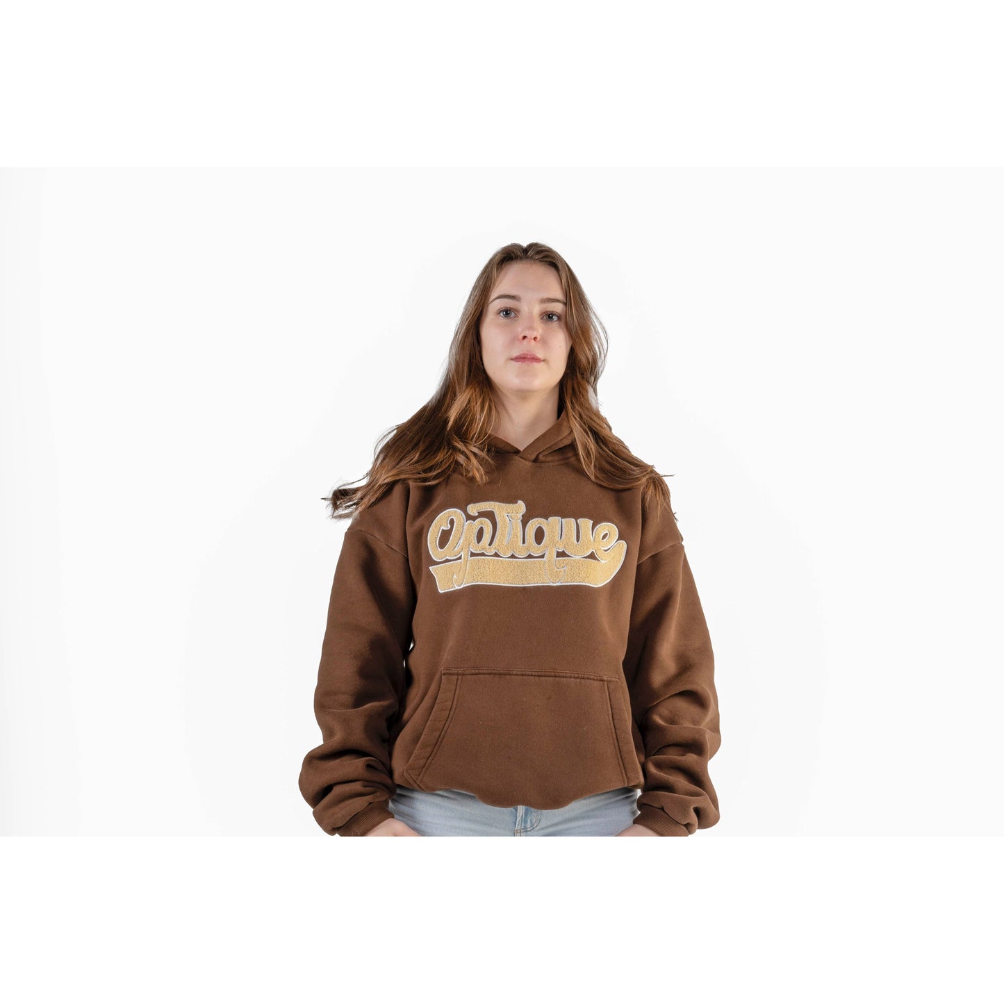 Optique Brown Hoodie